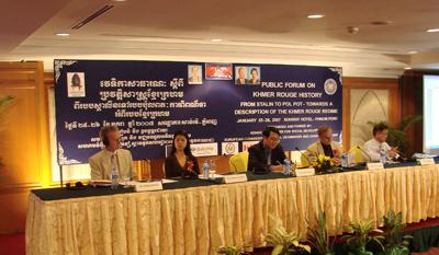 Theary Seng, Philip Short, Thun Saray, Jan. 2007