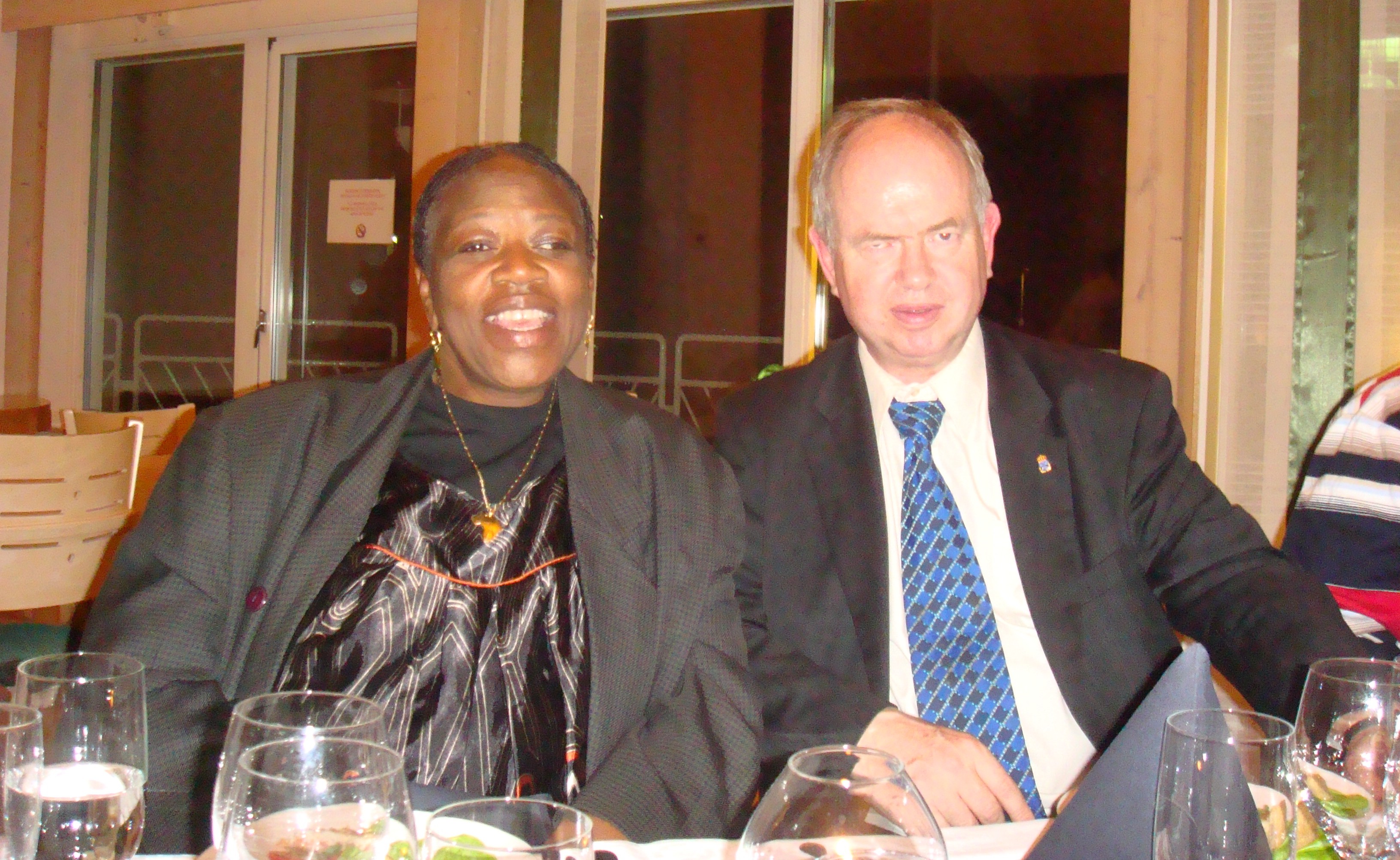 Ragnar Angeby and Pearl Brown Bull, Folke Bernadotte Academy Sweden, 27 Oct. 2010