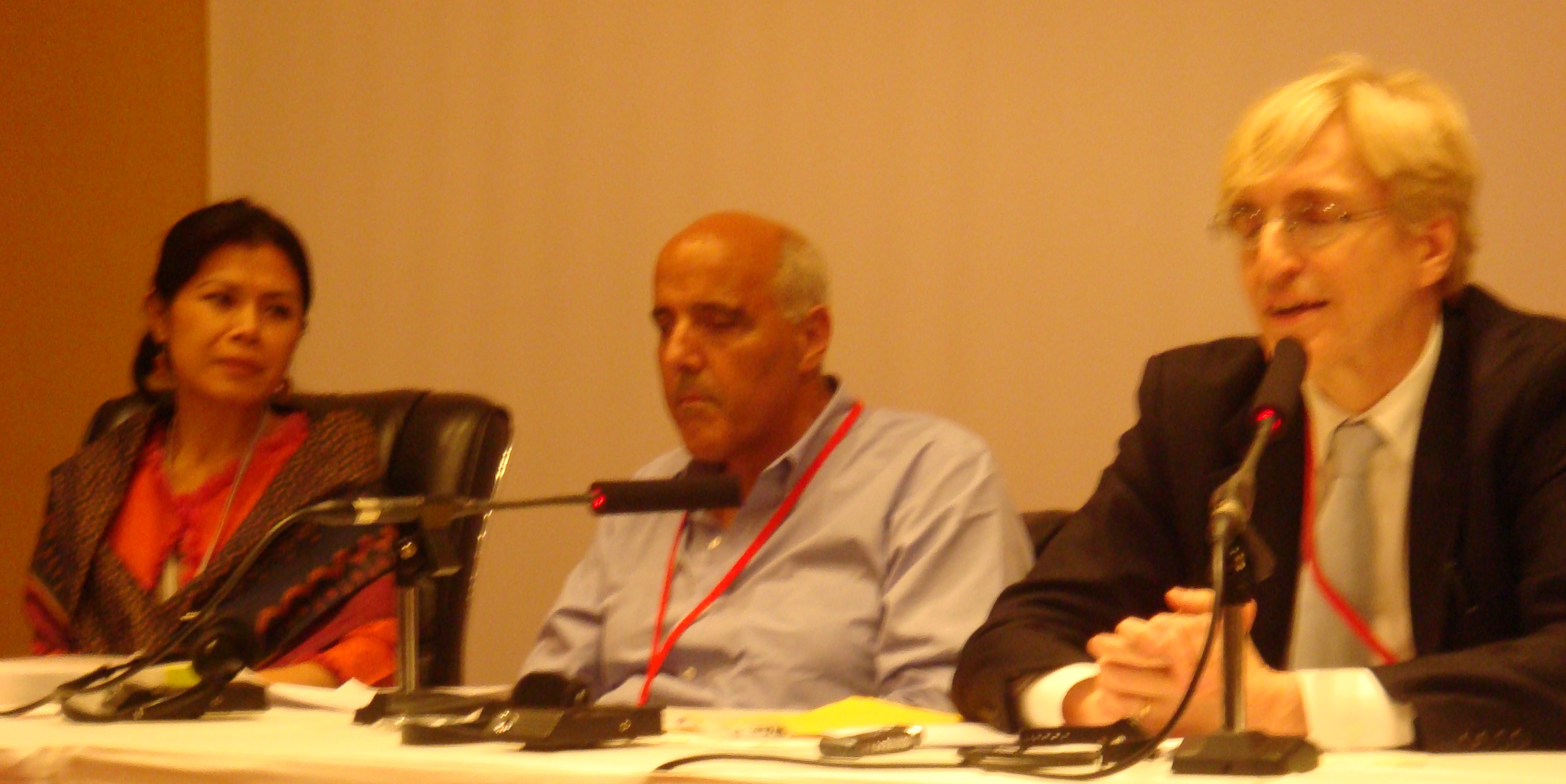 Theary Seng, David Cohen, David Tolbert, ICC Uganda Review Conference, 1 June 2010