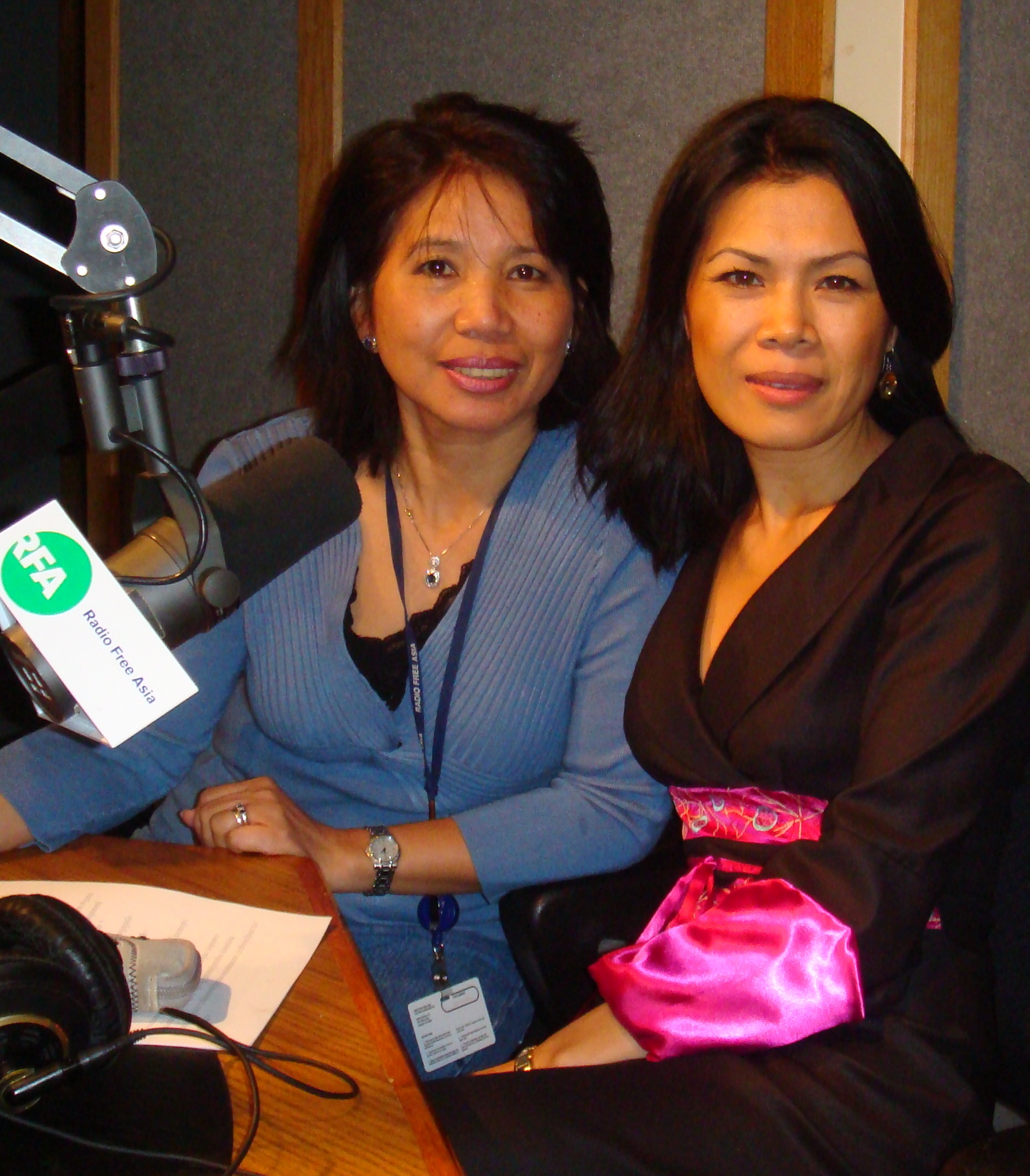 Theary Seng with RFA Naline Pea, Wash. DC studio, 5 March 2010 Theary Seng and Naline Pea at Radio Free Asia, Washington, DC studio, Friday, March 5, 2010