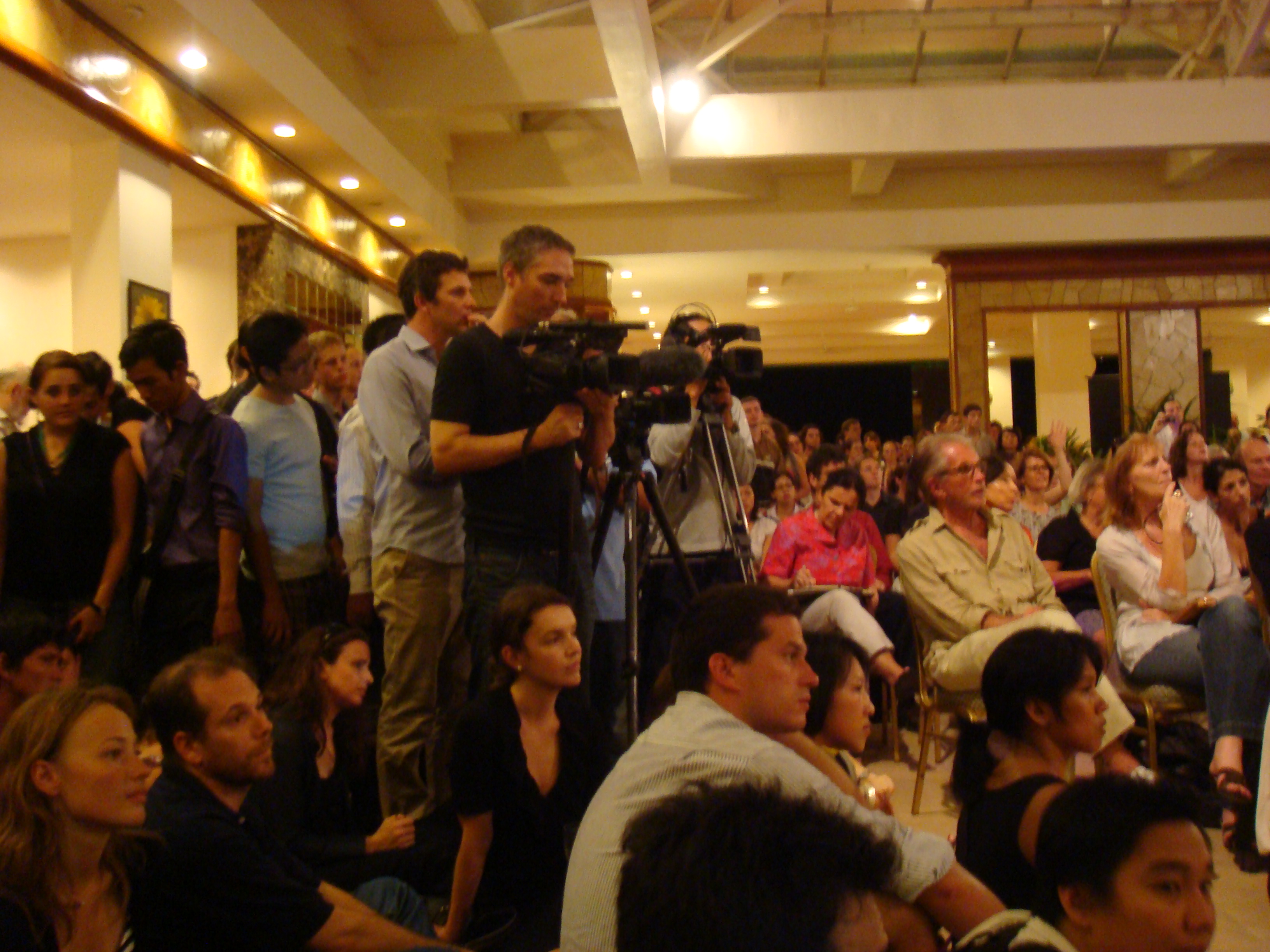 Richard Rogers, Marc Eberle at "Old Hacks" Reunion Panel (Himawari Hotel, 22 April 2010)