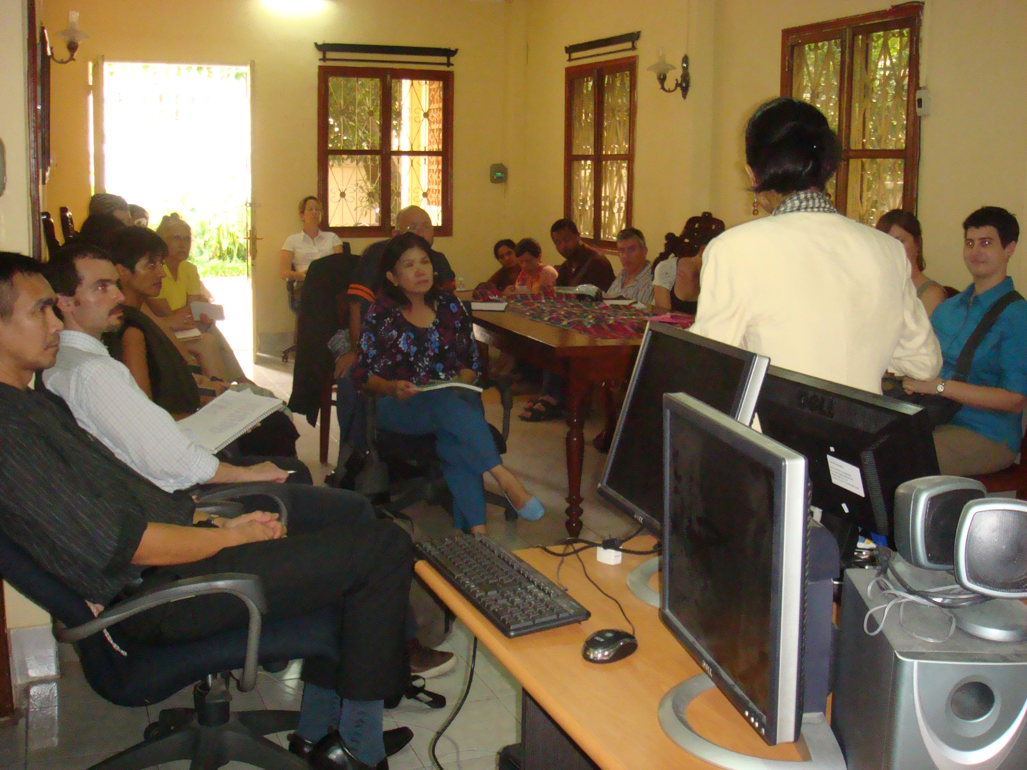 Theary Seng with Rotary Peace Fellows at CIVICUS, 6 Sept. 2010