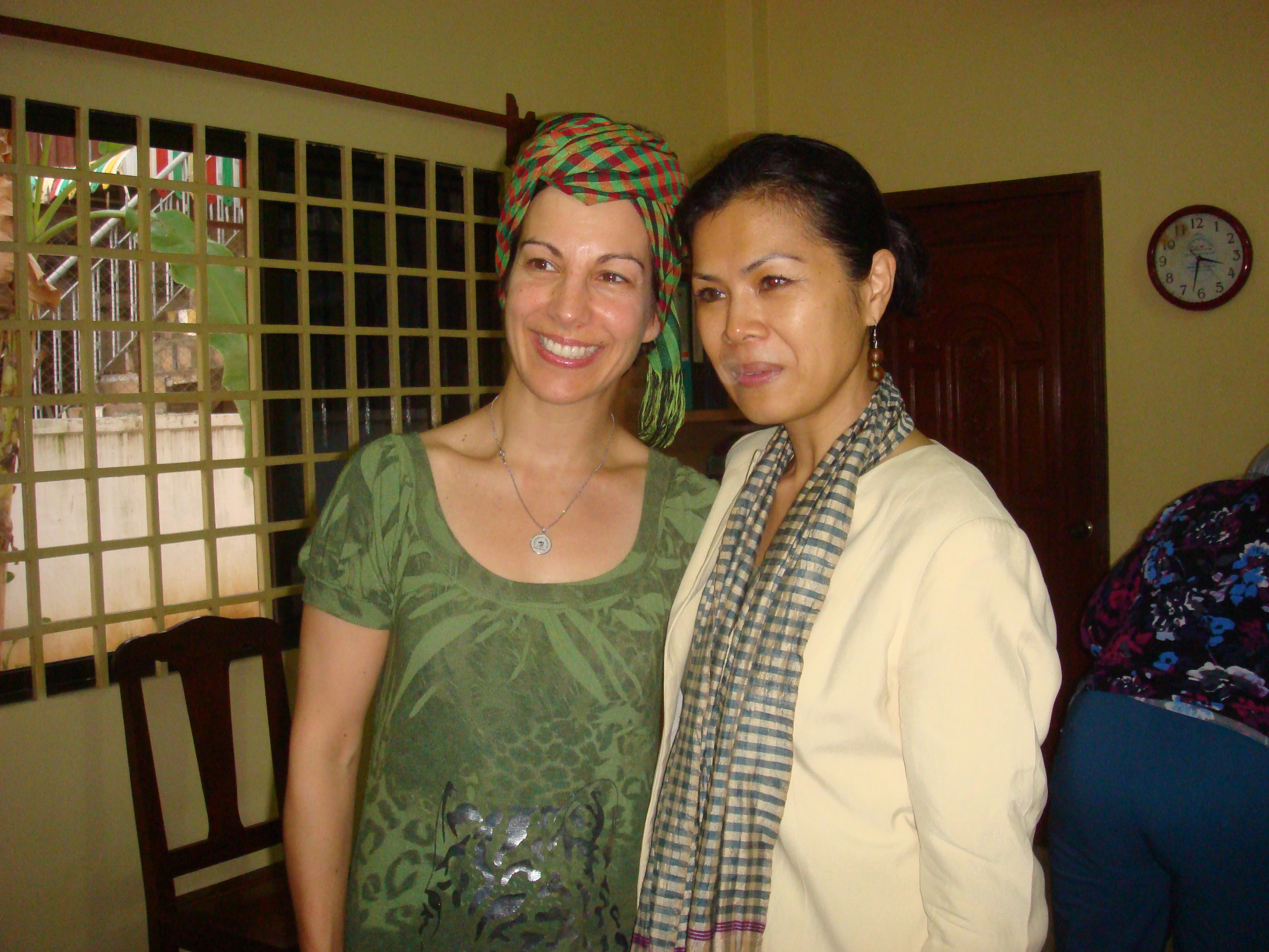 Theary Seng with Rotary Peace Fellow, Rosemarie, 6 Sept. 2010