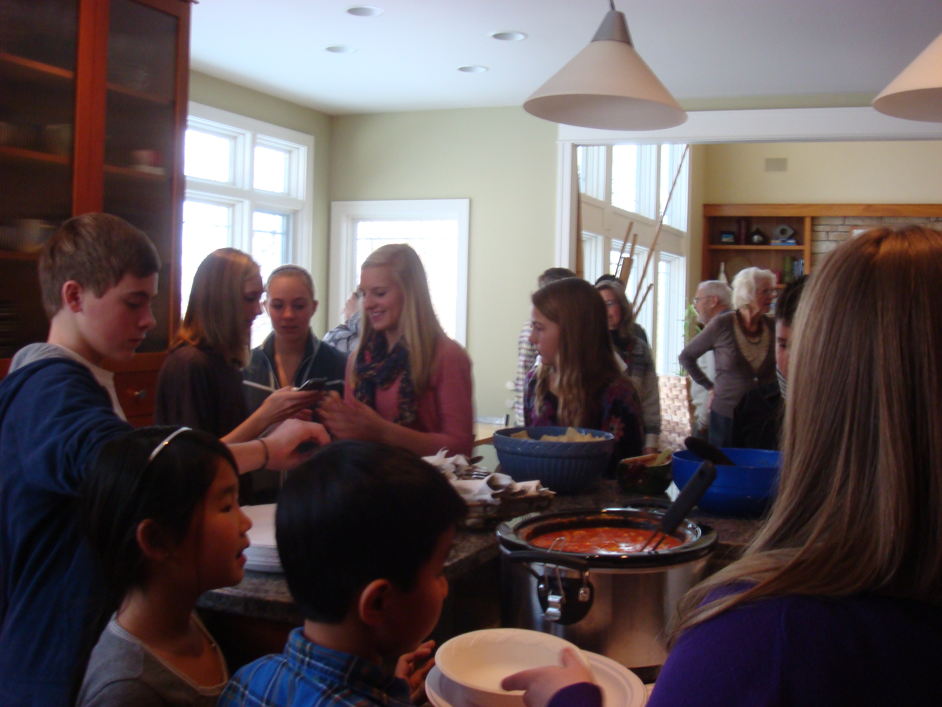 Sengs and Boelkins, Sunday dinner 9 Jan. 2011