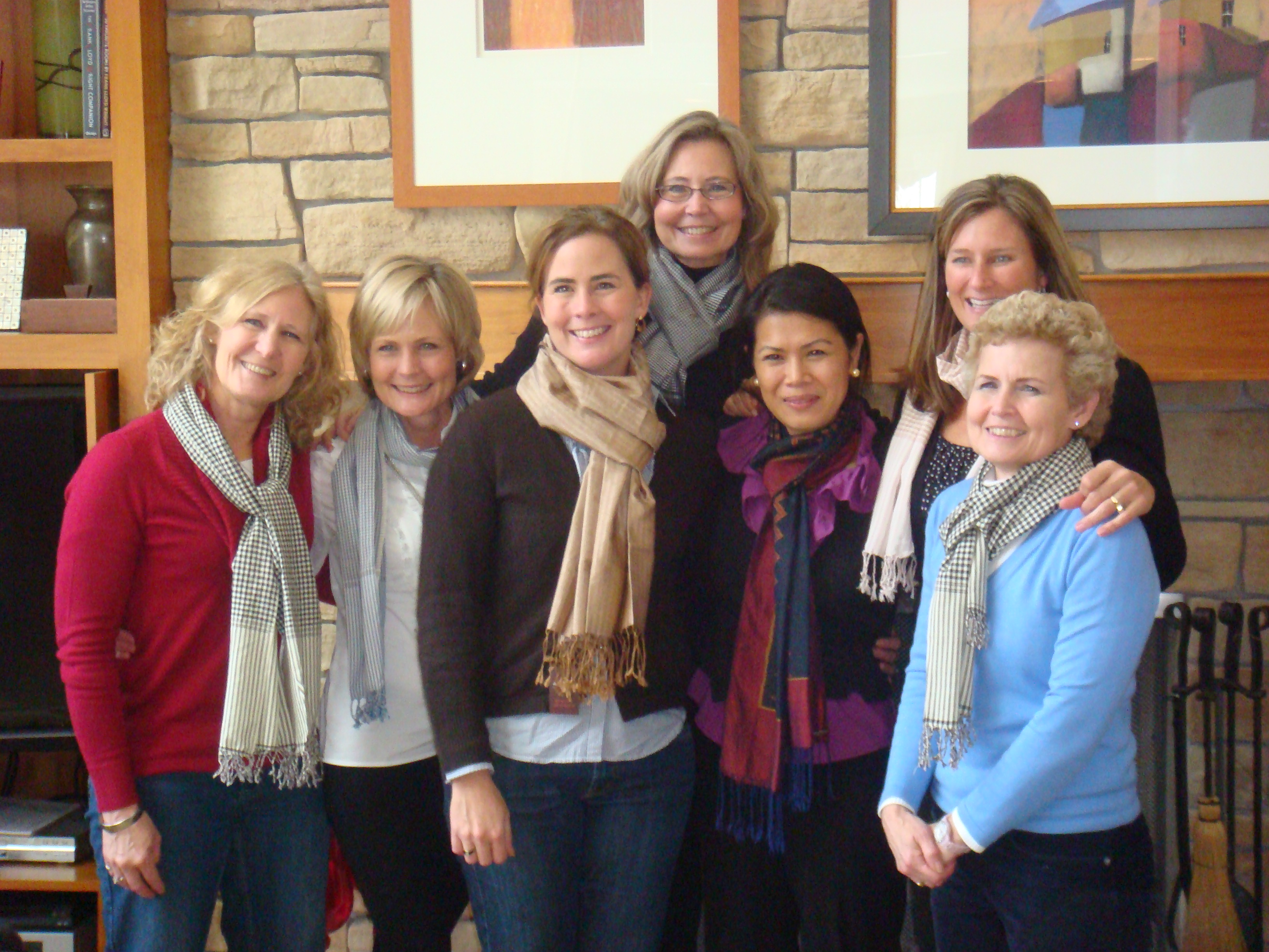 Boelkins daughters and Theary Seng, 9 Jan. 2011