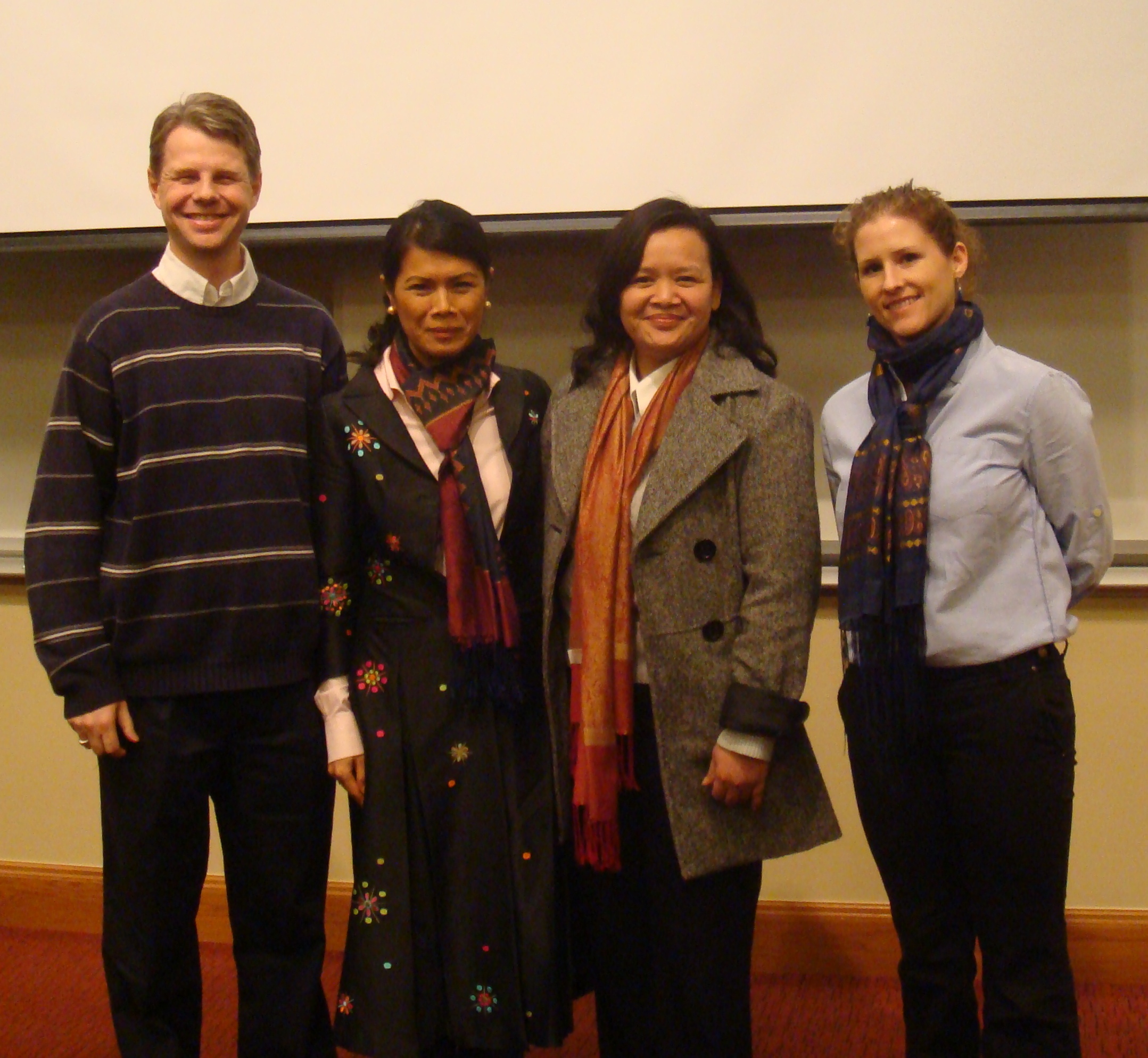 Allen Hicken, Theary Seng, Dorasy Paul, Kate Wright