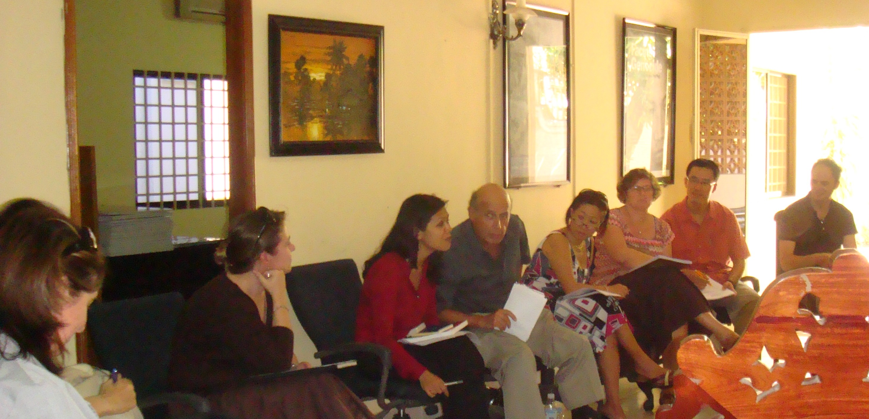 Theary Seng, Dr. Ervin Staub at CIVICUS Cambodia, 10 March 2011