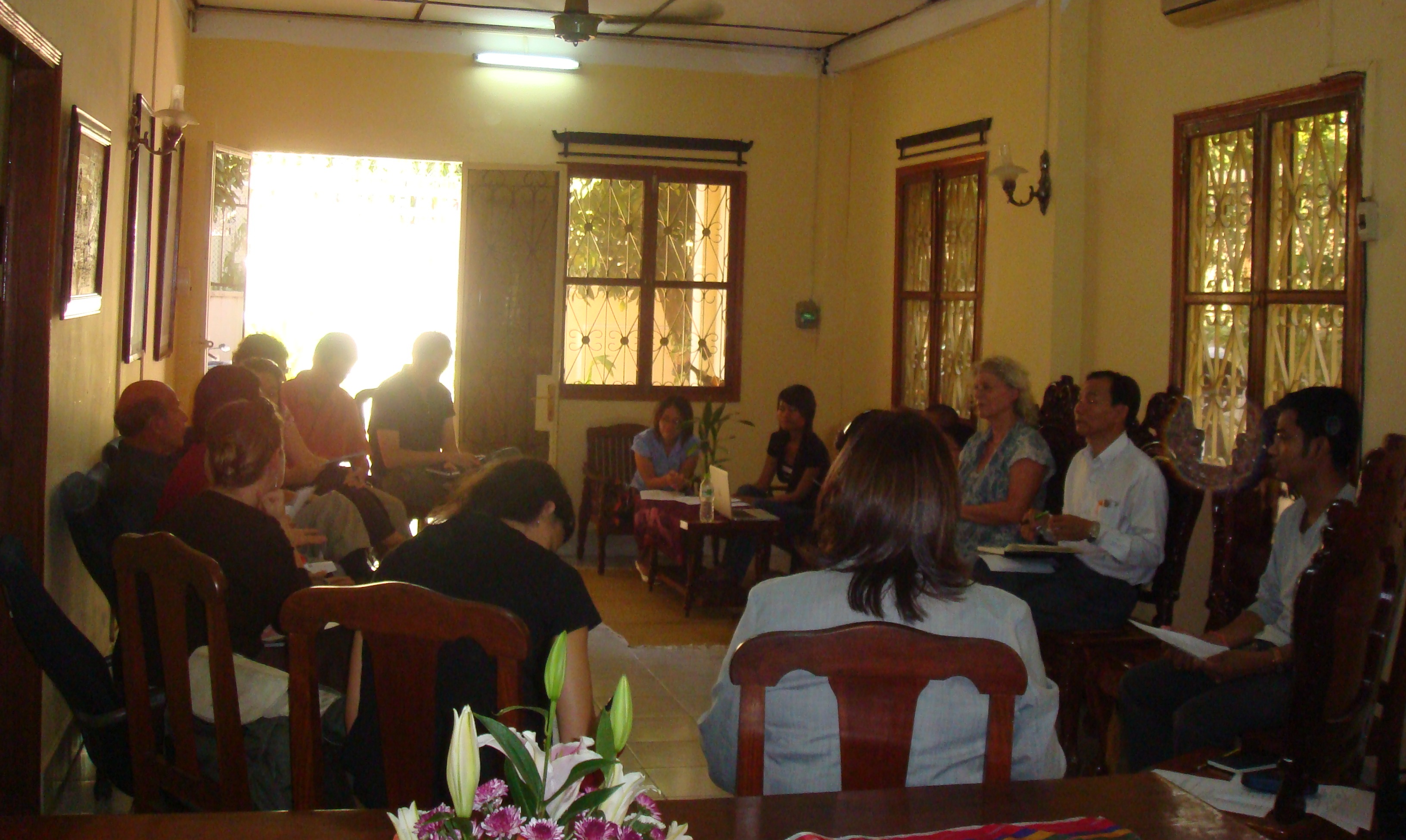 Theary Seng, Dr. Ervin Staub at CIVICUS Cambodia, 10 March 2011