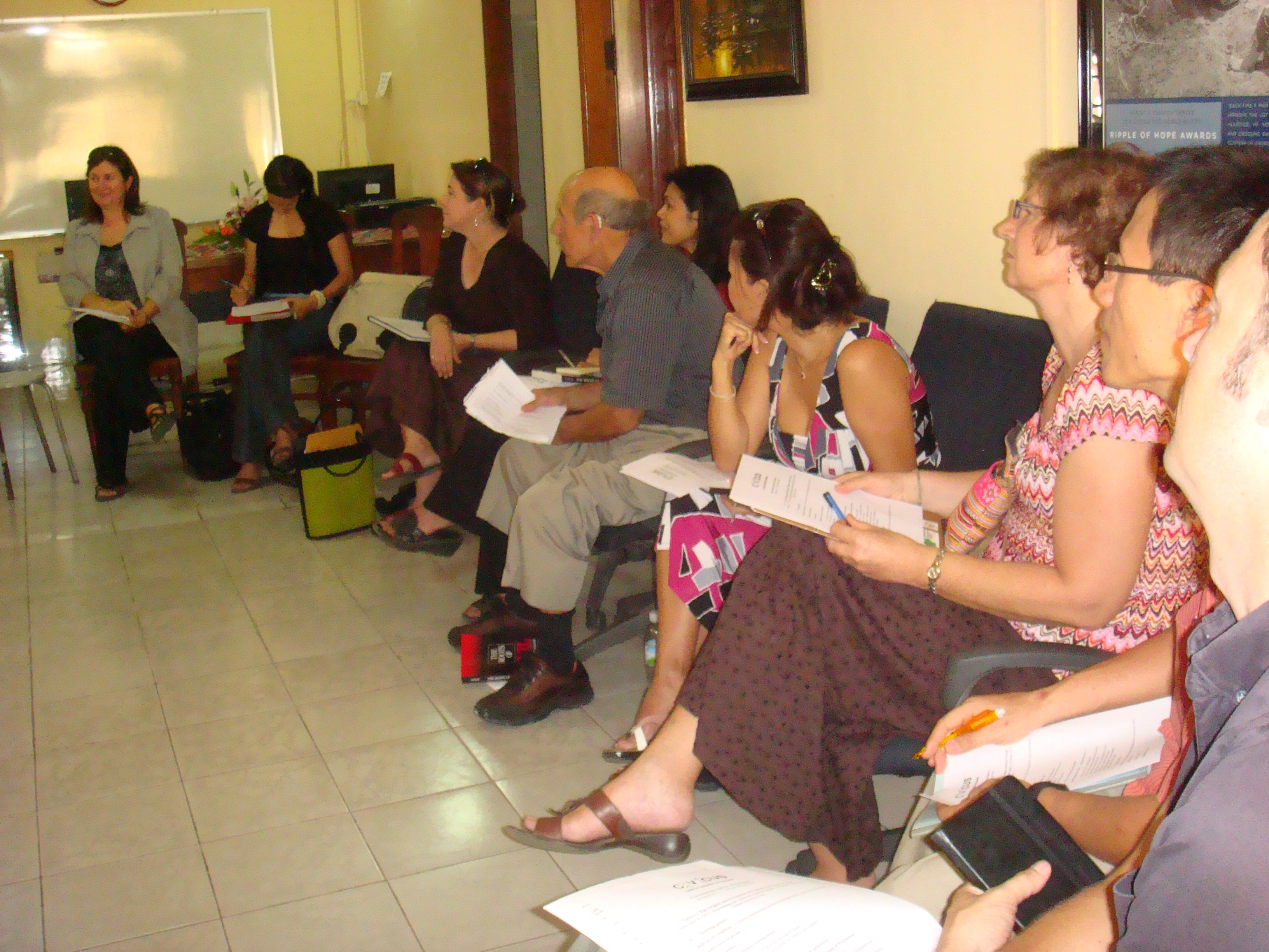 Theary Seng, Dr. Ervin Staub at CIVICUS Cambodia, 10 March 2011