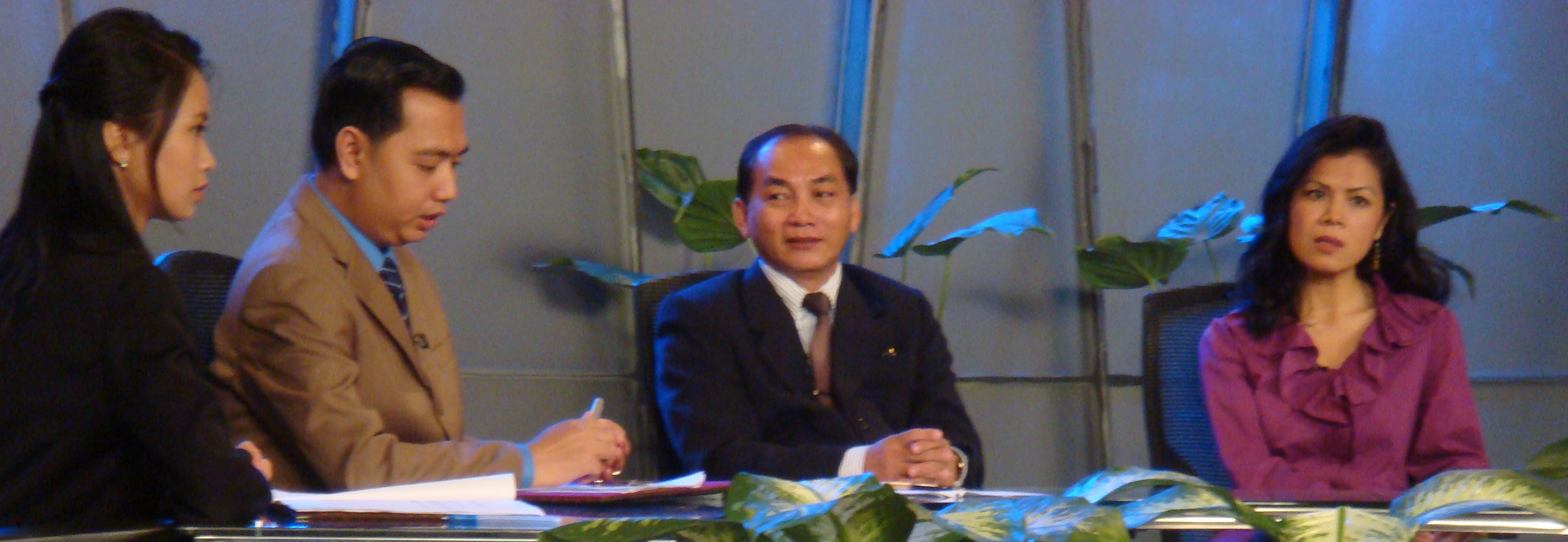 Theary Seng at CTN Studio, 20 Aug. 2010