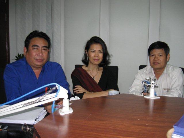 RFA Call-in Show, guests Theary Seng, Reach Sambath, host Leng Maly 22 April 2011