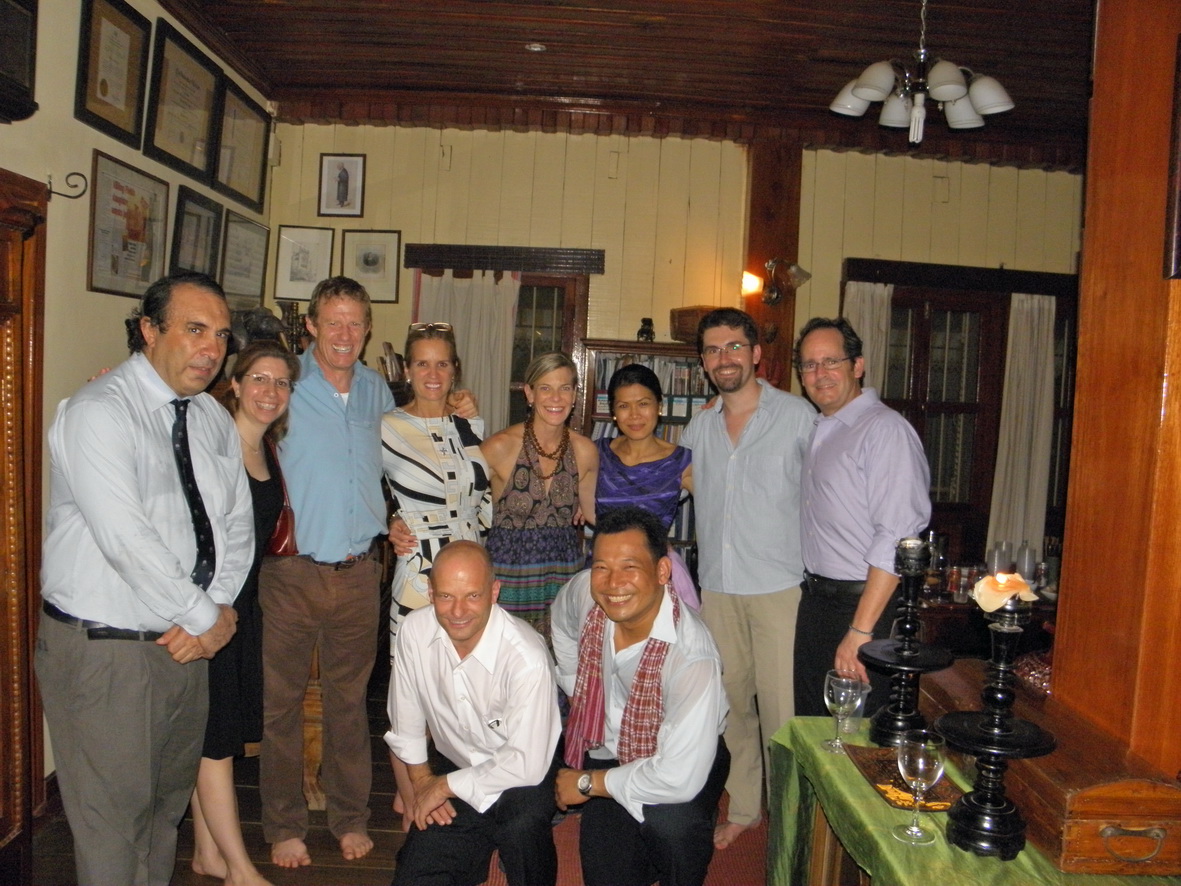 Kerry Kennedy, Theary Seng et al at home, 23 Feb 2011