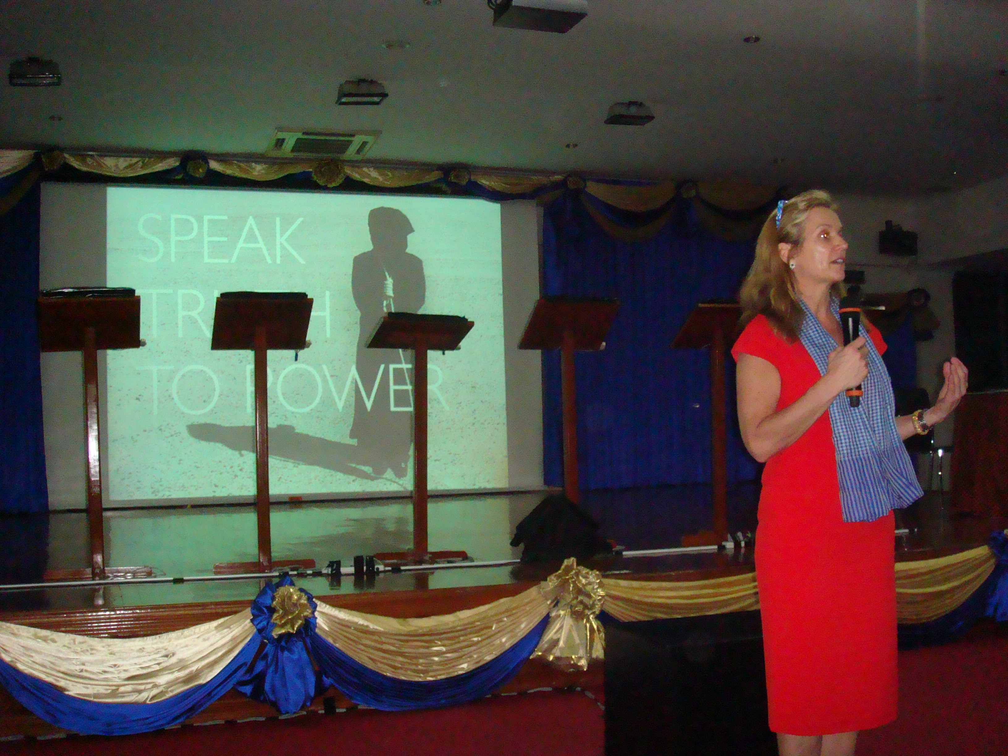 Kerry Kennedy introducing play Speak Truth To Power, 24 Feb. 2011
