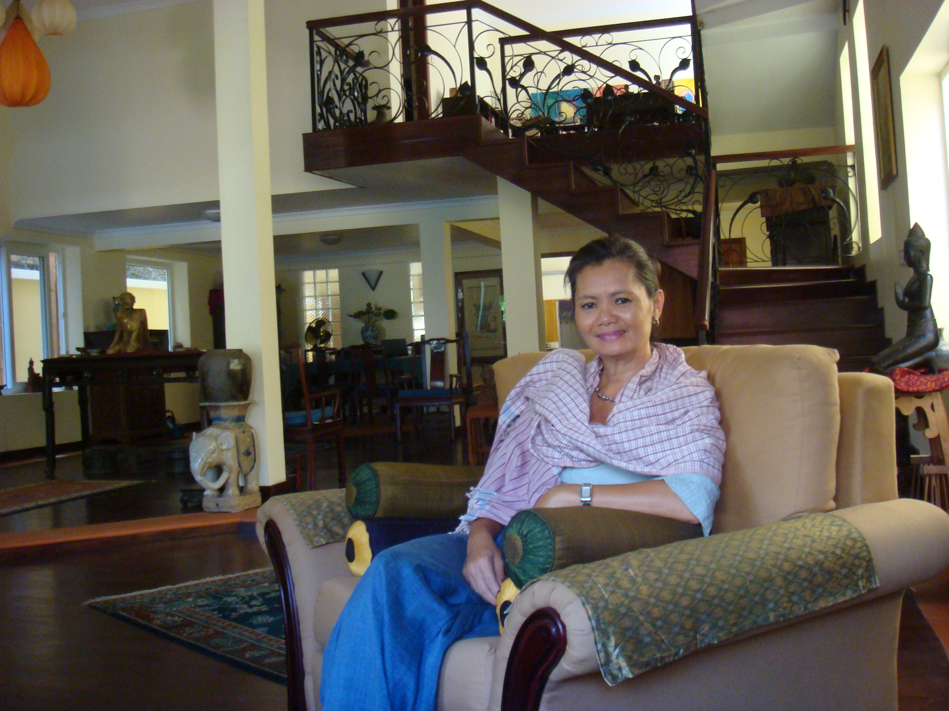 Mu Sochua at home, 7 July 2010