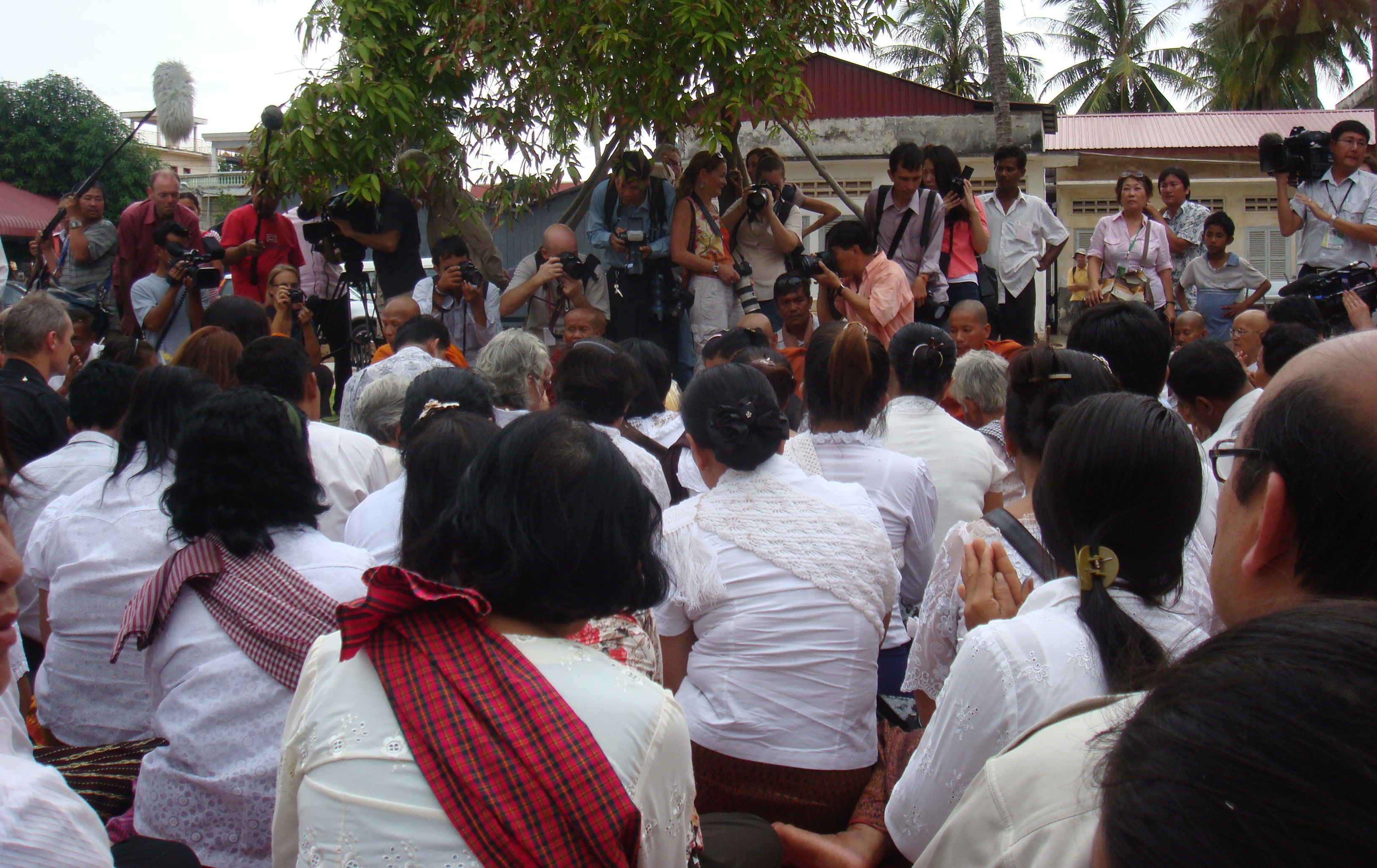 Theary Seng at Tuol Sleng, Sunday 25 July 2010
