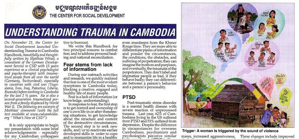 Voice of Justice Understanding Trauma Cambodia Handbook Matthias Witzel, Theary Seng Understanding Trauma in Cambodia Theary Seng Matthias Witzel Voice of Justice