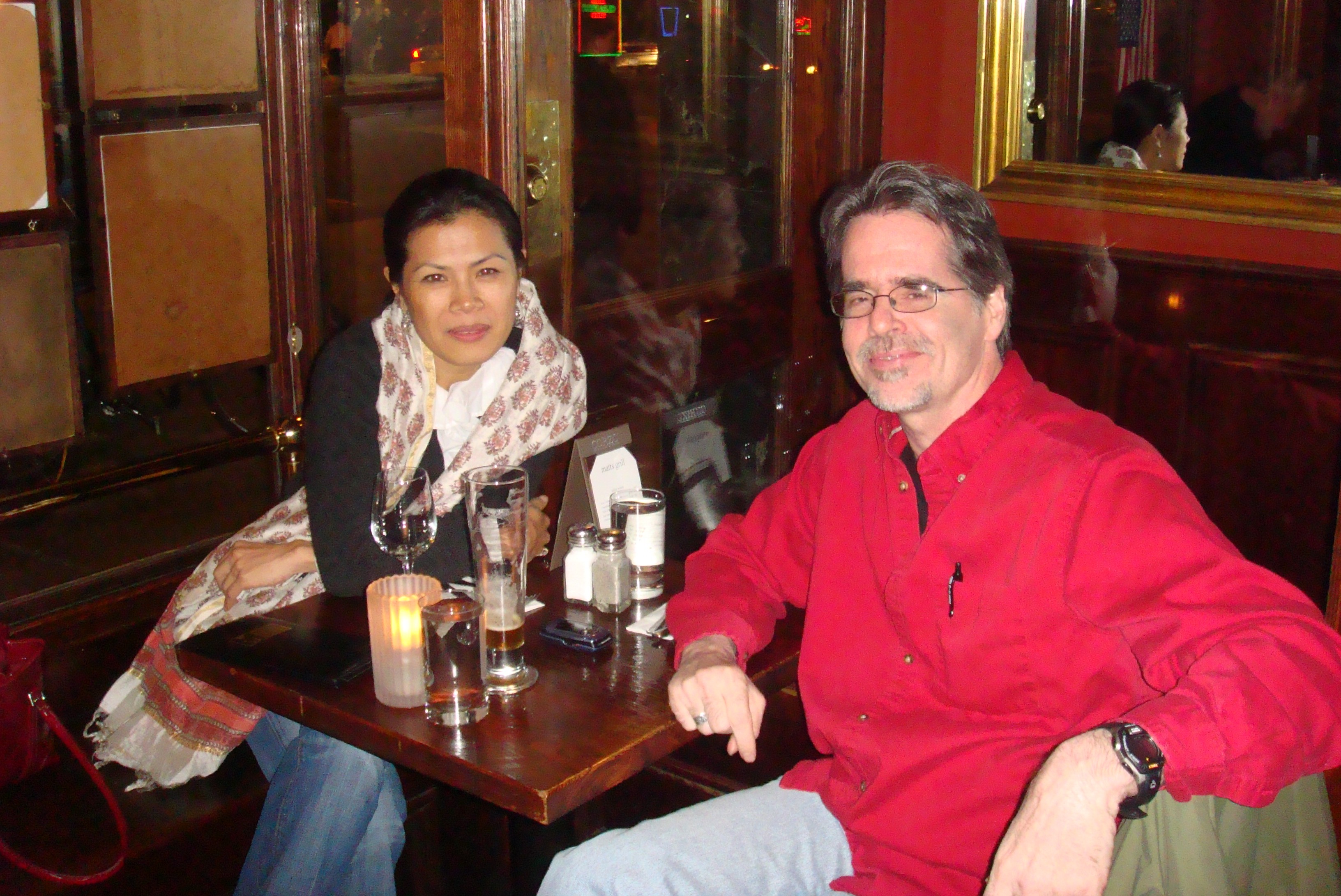 Theary Seng with director Bradley Cox, NYC March 2010