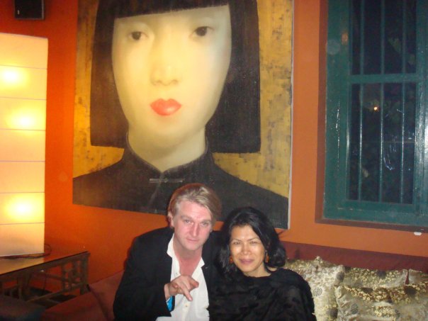 Theary Seng and Detlev Buck after party of premiere Same Same But Different at the Chinese House