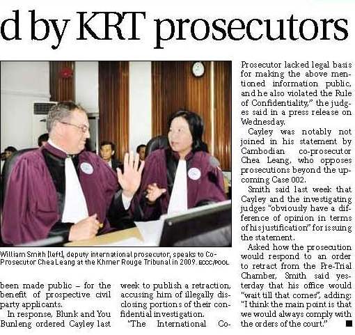 Appeal planned by KRT prosecutor, 23 May 2011