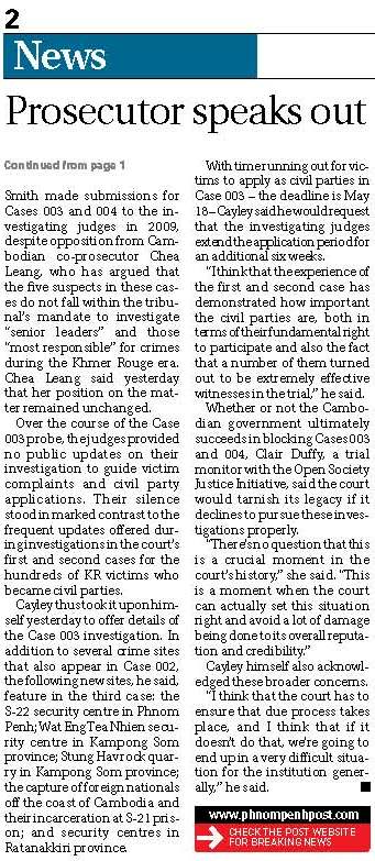 Phnom Penh Post, Case 003, 10 May 2011
