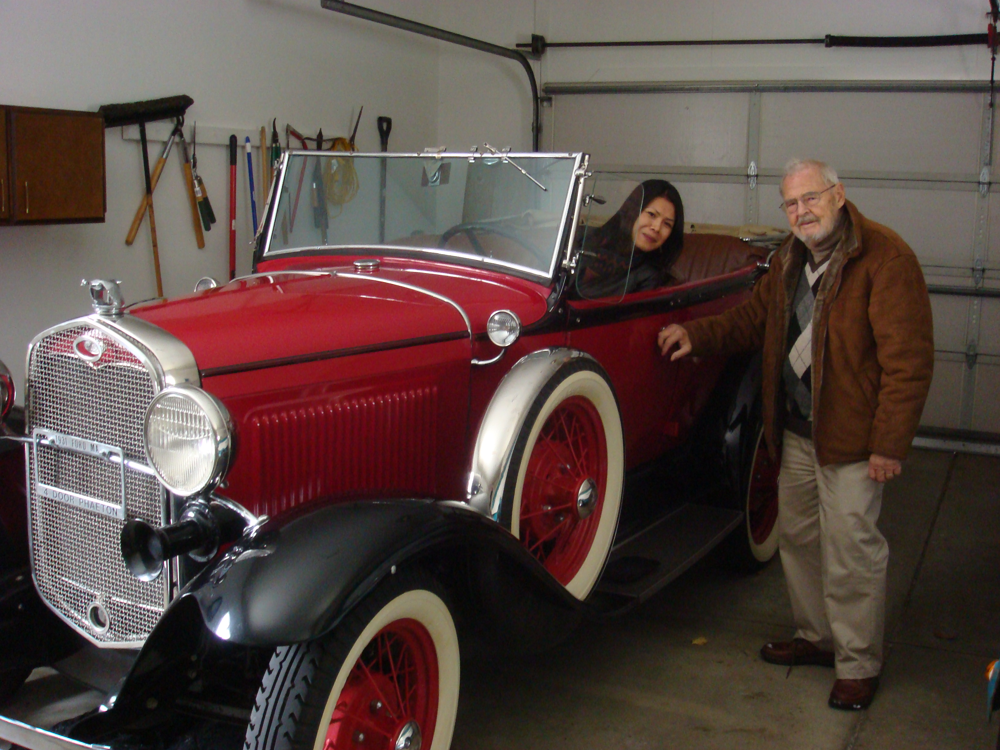 Theary Seng, godfather Wally Boelkins at Hidden Ridge, 6 Jan. 2011