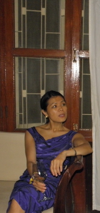 Theary Seng at home, Kennedy reception, 23 Feb. 2011
