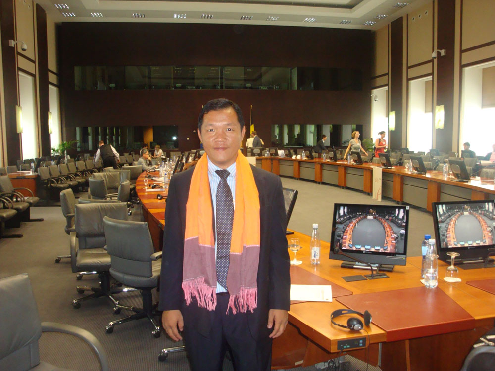 Sok Leang in Brussel, 2010