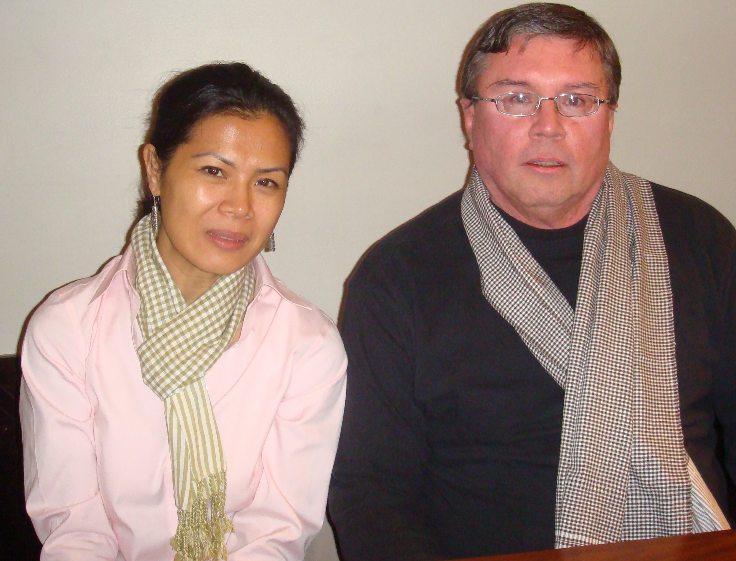 Stephen Bauer, Theary Seng, NYC 20 Nov. 2010