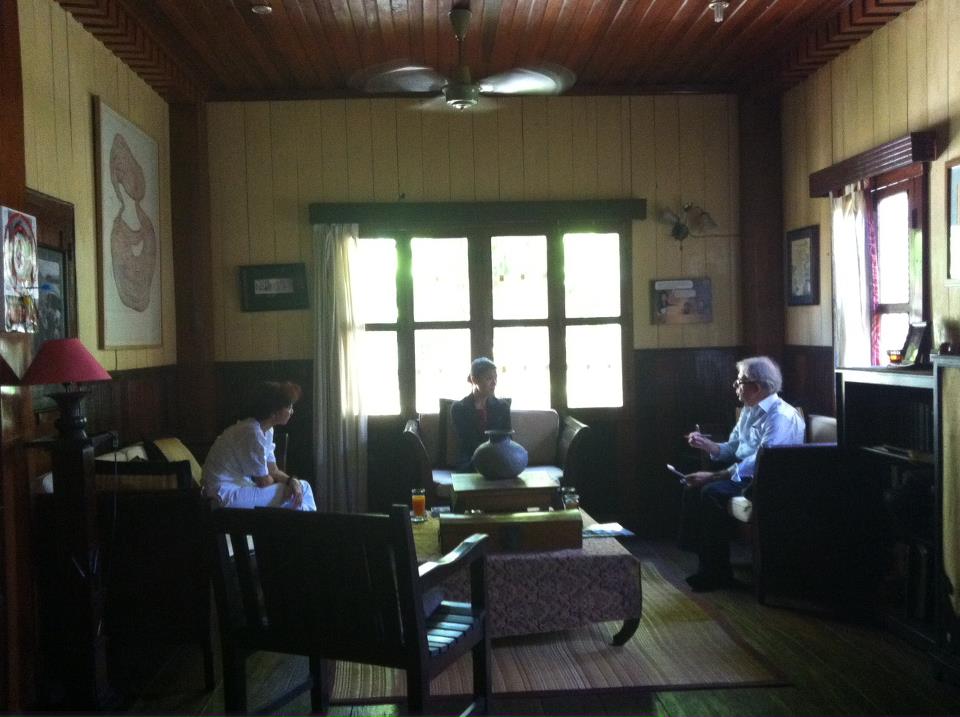 Theary Seng with The London Times Jim Pringle, 29 Nov. 2011