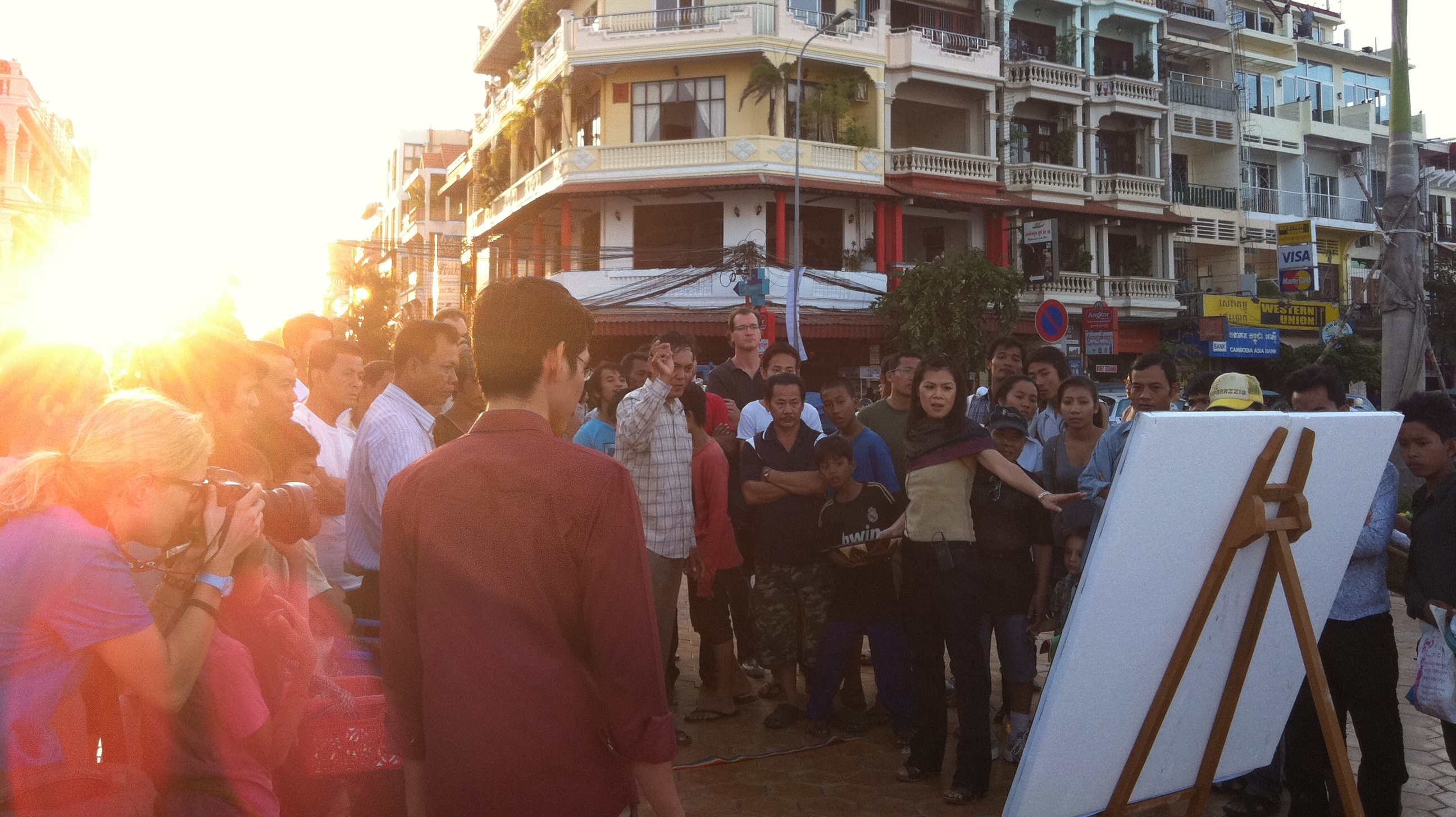 Theary Seng at Dart Games on Riverfront, 5 Dec. 2011