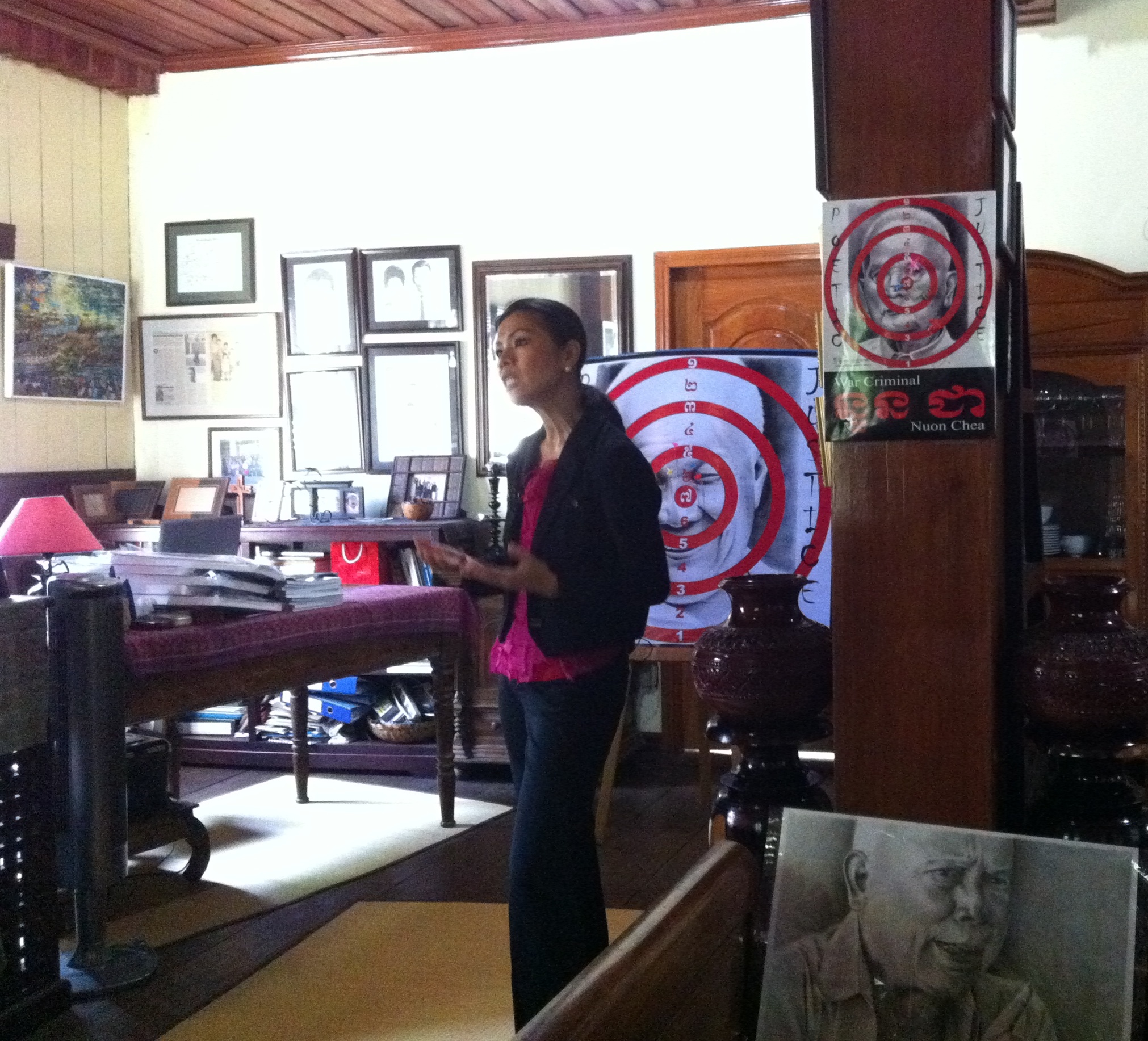 Theary Seng DW-Global German filming, 18 Nov. 2011