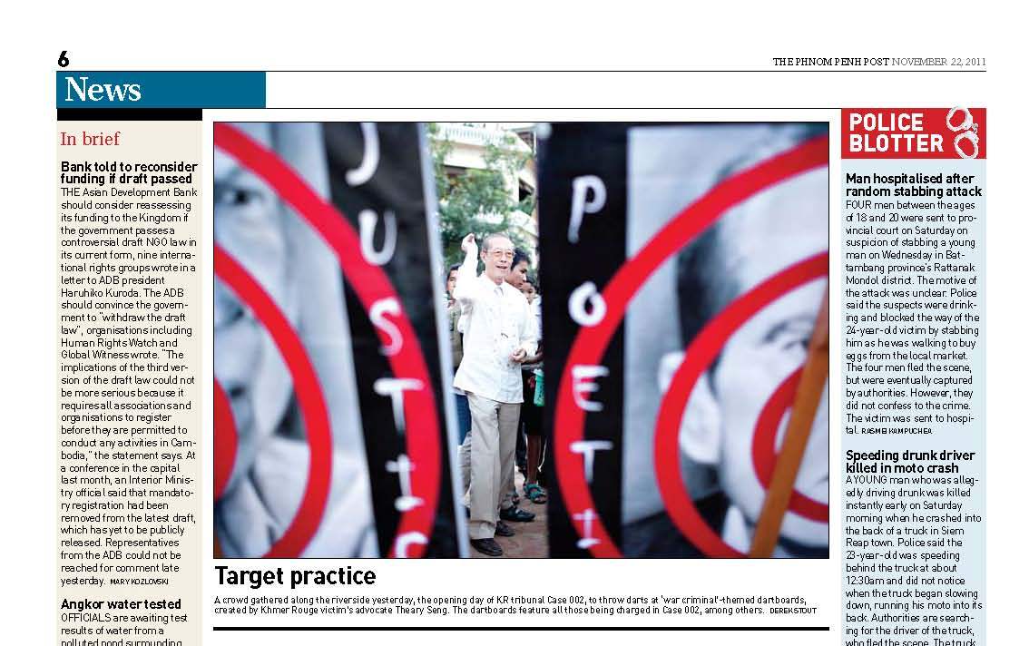 Phnom Penh Post, Poetice Justice War Criminals on the riverfront, 21 Nov. 2011