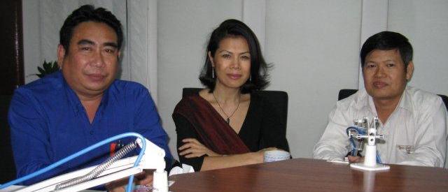 RFA Call-in Show, guests Theary Seng, Reach Sambath, host Leng Maly 22 April 2011