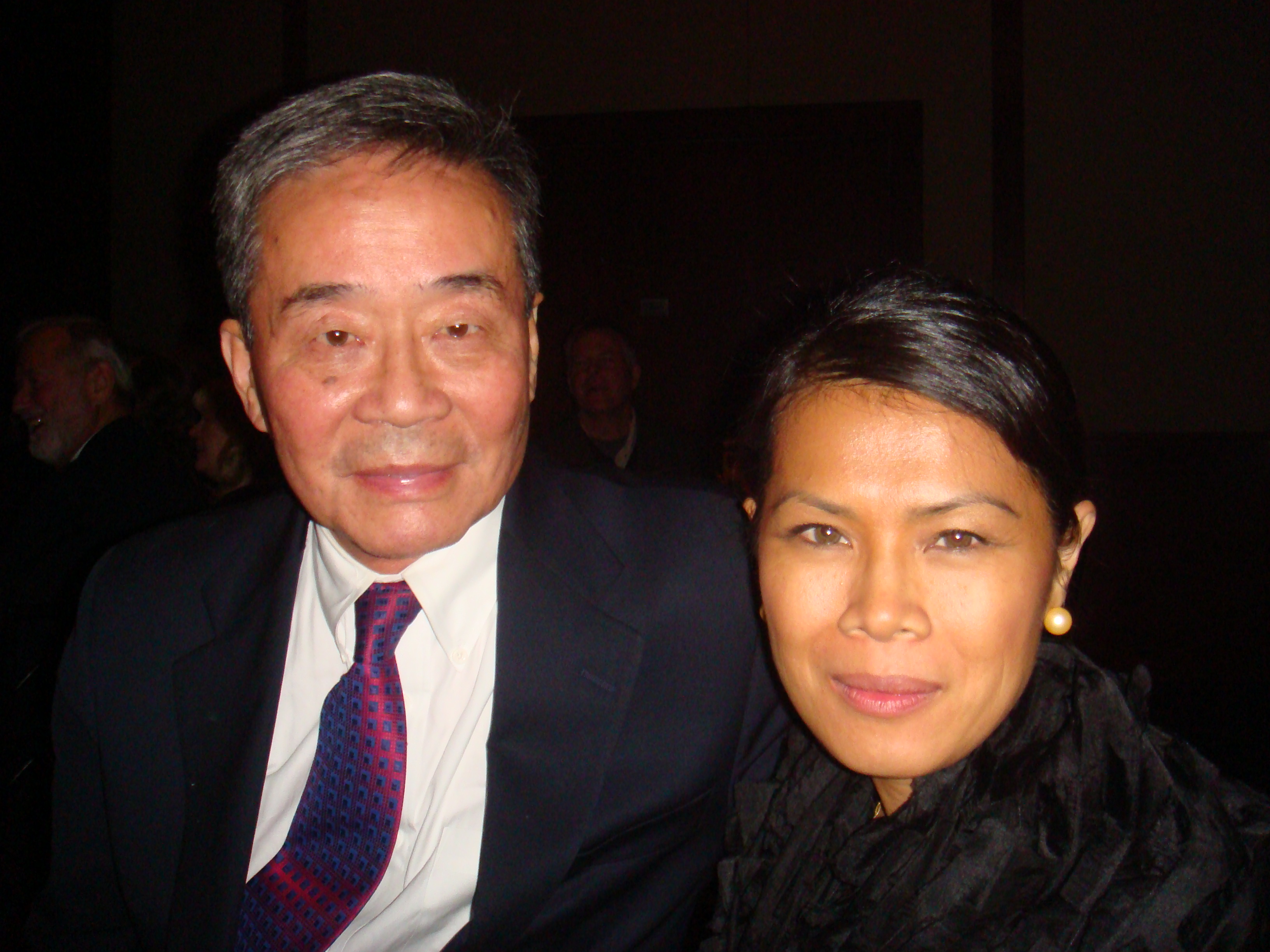 Theary Seng with Harry Wu, NYC 17 Nov. 2010