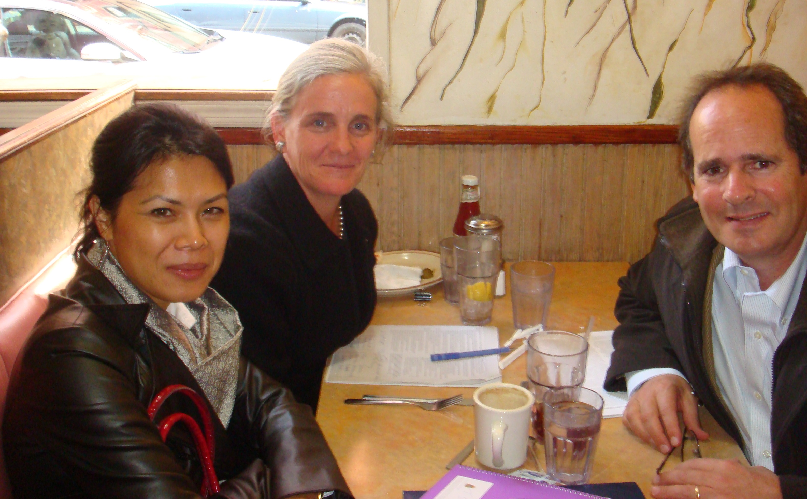 Karen Robinson, Theary Seng, John Heffernan
