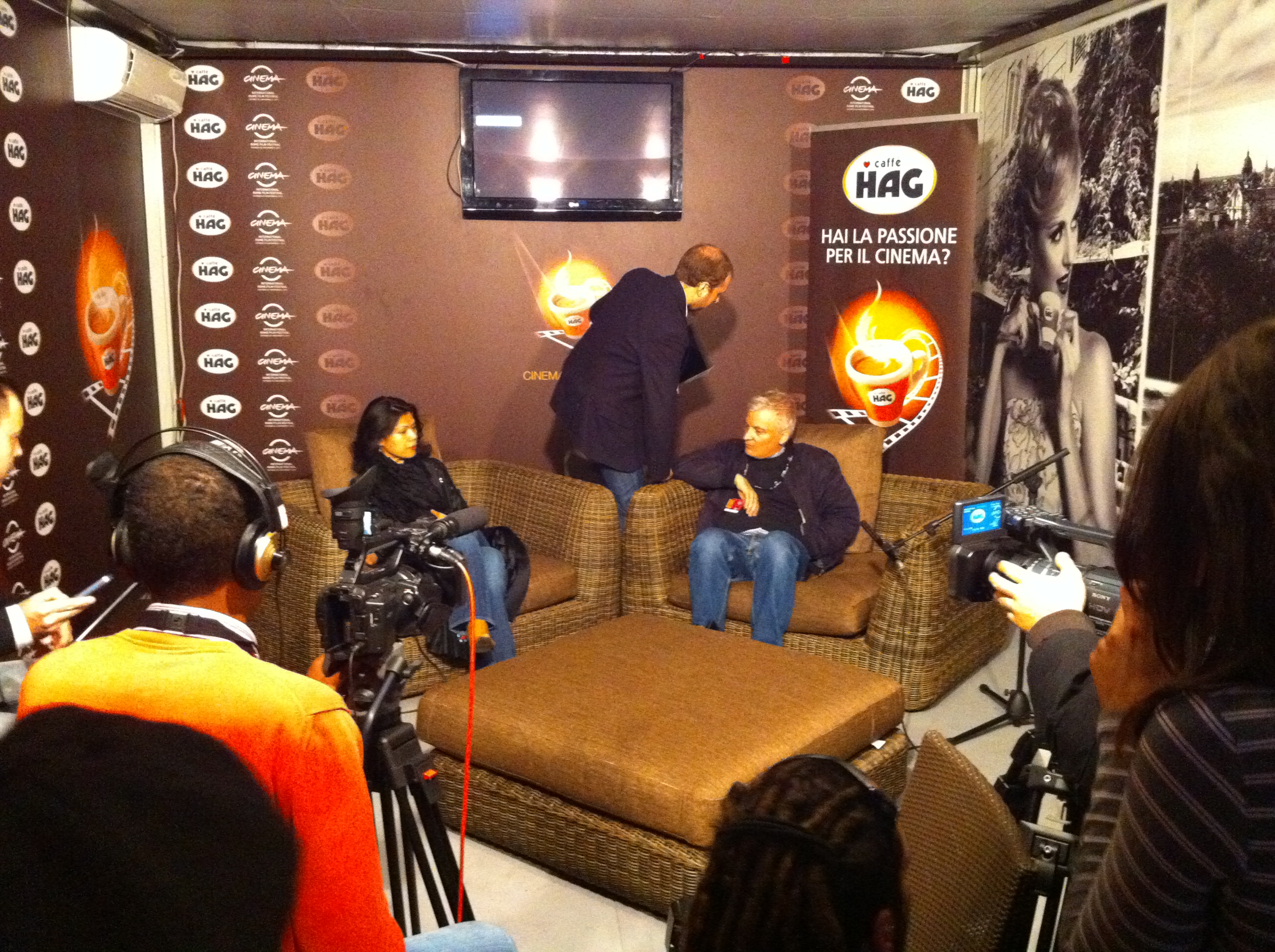 TV interviews of David Aronowitsch, Theary Seng (International Rome Film Festival, 2 Nov. 2010)