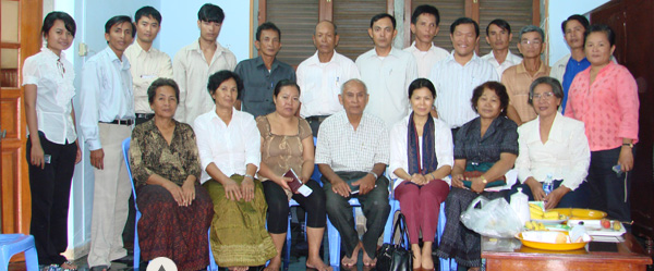 Theary Seng with CJR staff and civil party applicants, 2009 Theary Seng founding the Center for Justice & Reconciliation with civil party applicants, 2009