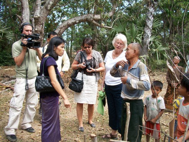 Theary Seng, Wally & Helen, Mrs. Andrea Mann, Marc with Bung Rei man