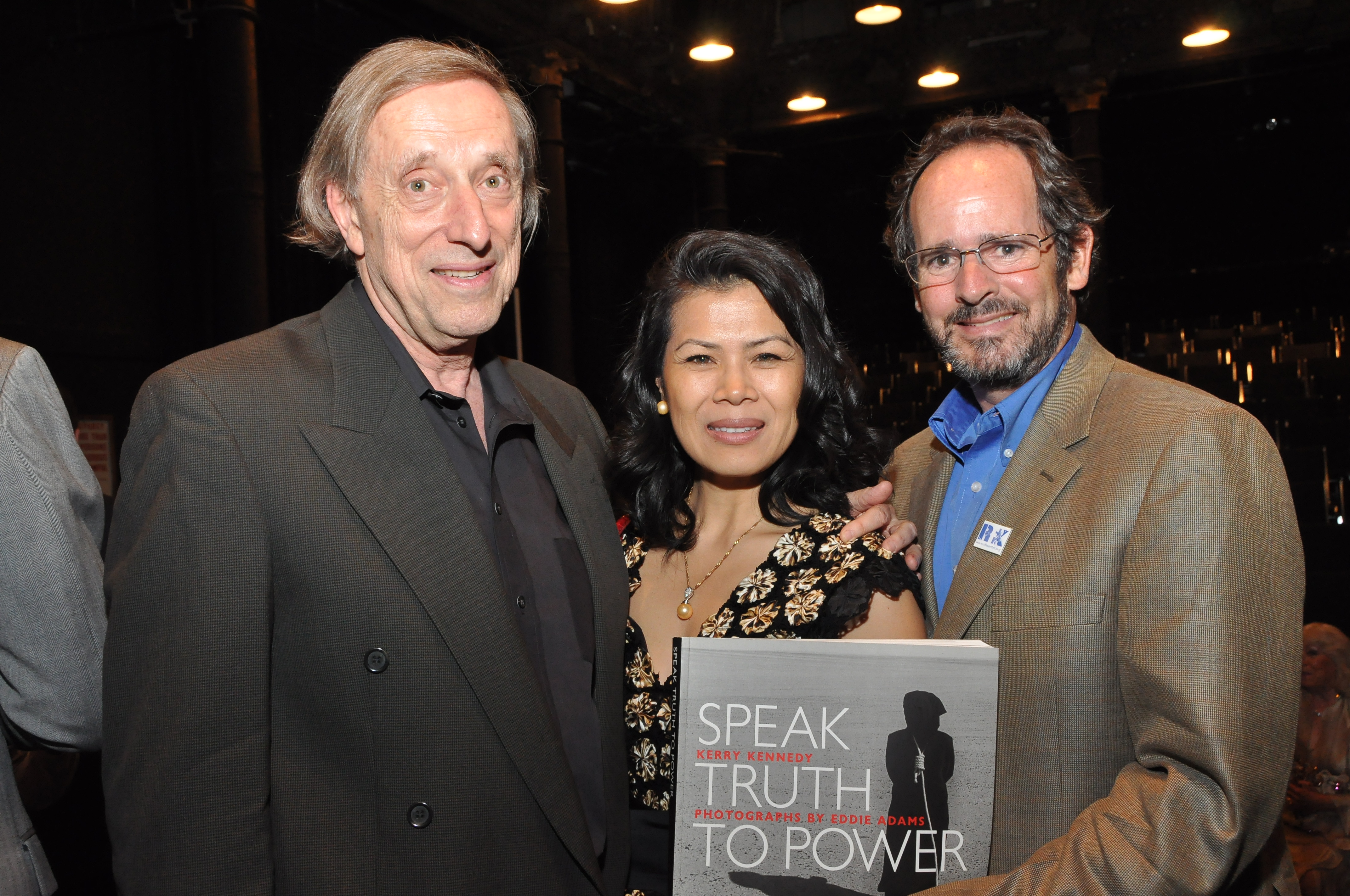 Theary Seng with Ariel Dorfman, John Heffernan (NYC, 3 May 2010)