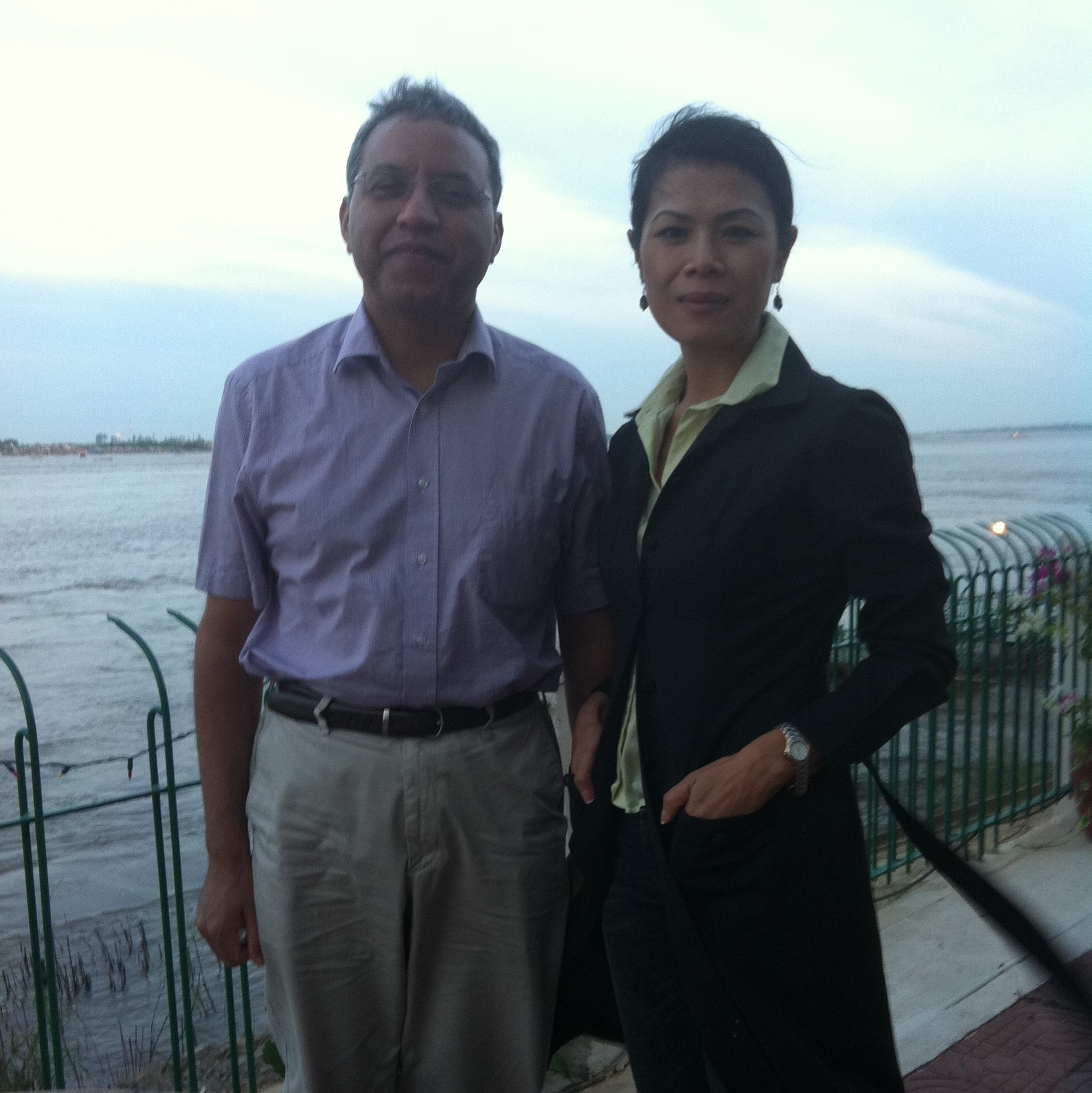 Theary Seng with Surya Subedi, 10 Dec. 2011