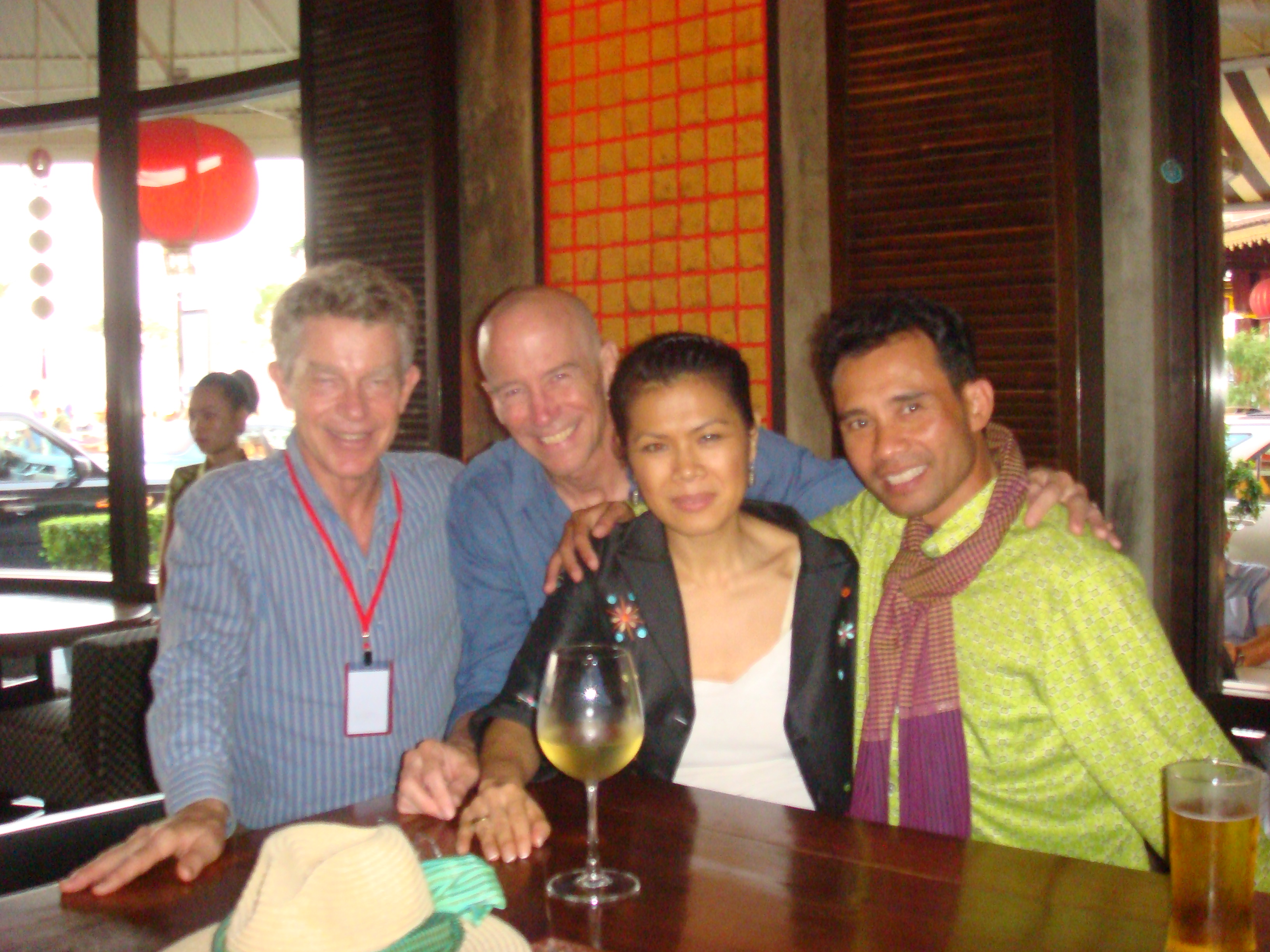 Theary Seng with CLA friends, 5 Feb. 2011
