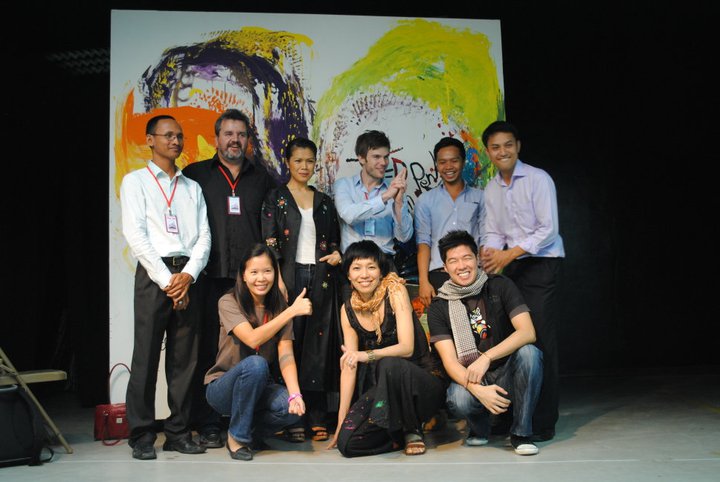 Theary Seng with TEDx speakers, 5 Feb. 2011