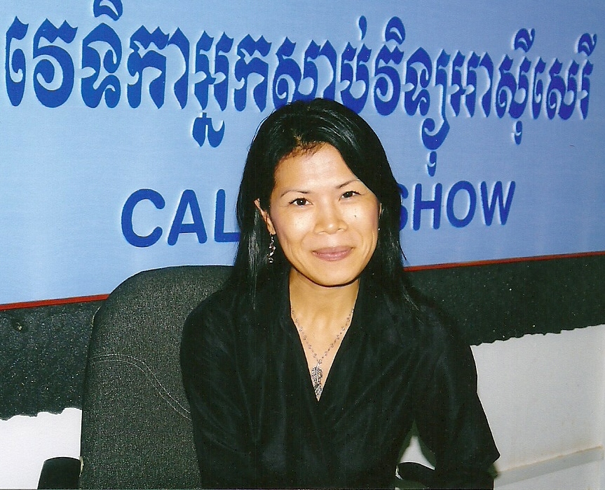 Theary Seng, 2007 at RFA studio PNH