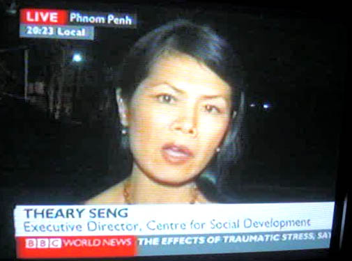 Theary Seng live on BBC, Jan. 2009