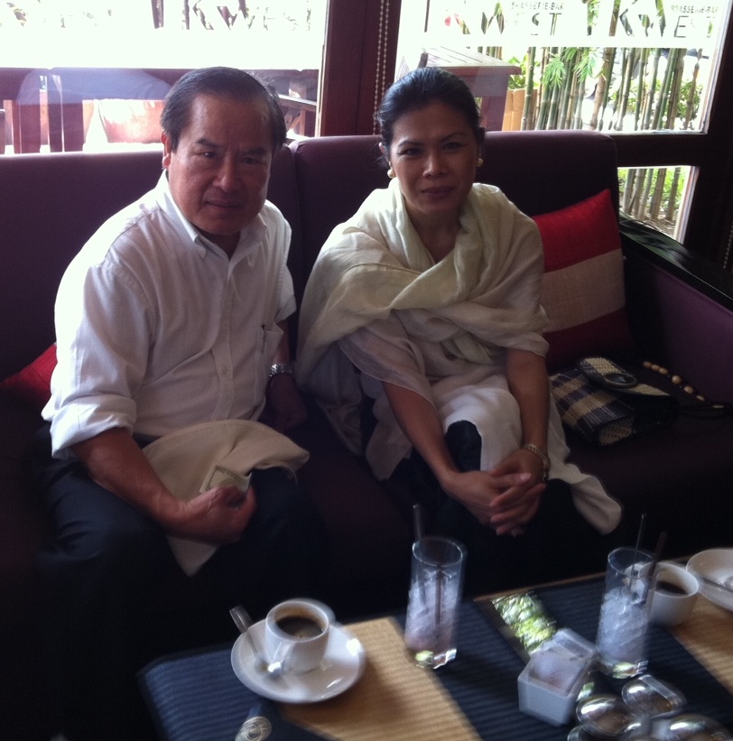 Theary Seng with Uncle Ani Seng at KWest, 13 Sept. 2011