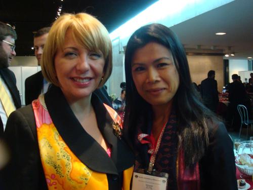 Theary Seng and Madam Yuschenko of Ukraine